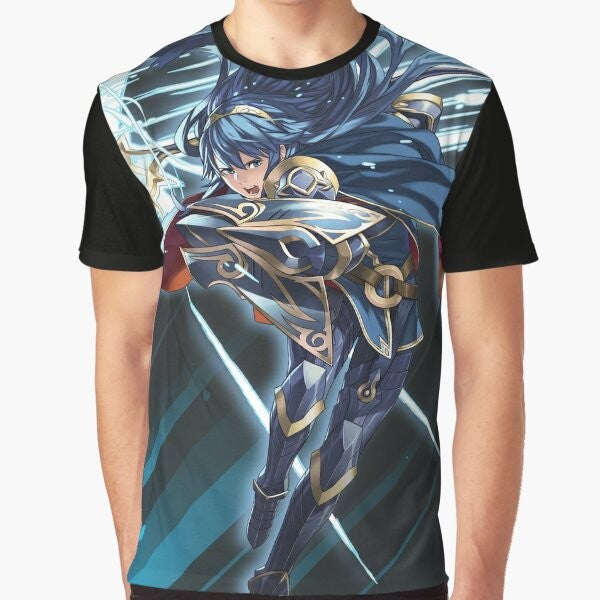 Brave Princess Lucina from Fire Emblem Heroes graphic t-shirt design