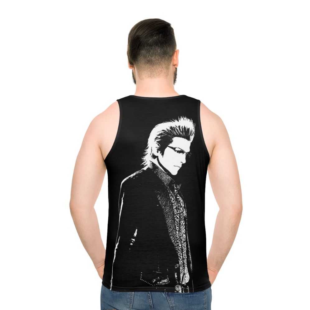 Final Fantasy XV Unisex Tank Top with Weathered Ignis Design - men back