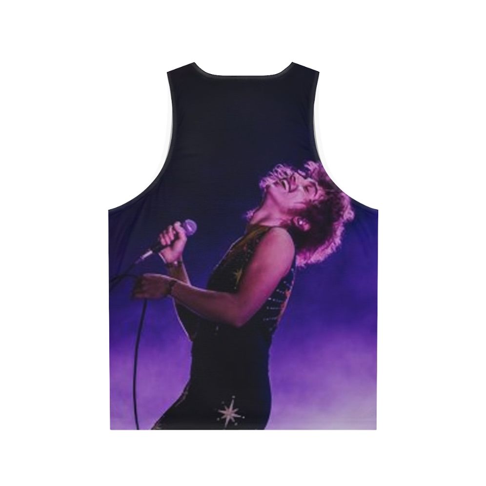 Josh Kiszka of Greta Van Fleet wearing a unisex tank top - Back