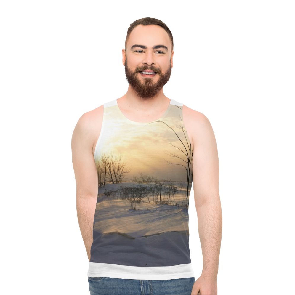 Cozy Winter Unisex Tank Top - men