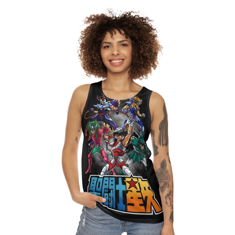 Knights of the Zodiac Unisex Anime and Manga Tank Top - women