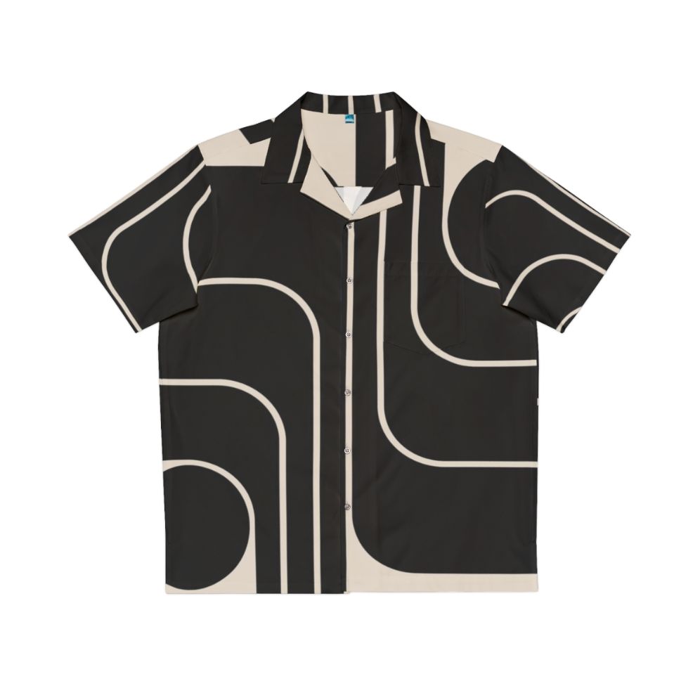 Retro geometric design Hawaiian shirt