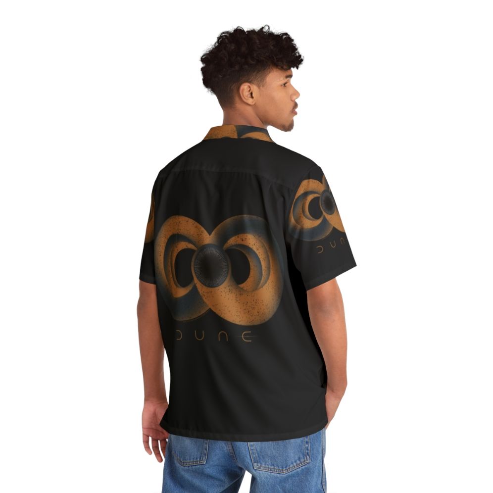 Dune Sandworm Infinity Sign Vintage Hawaiian Shirt - People Back