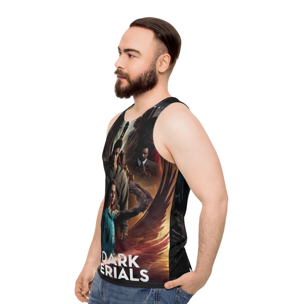 His Dark Materials Unisex Tank Top - men side