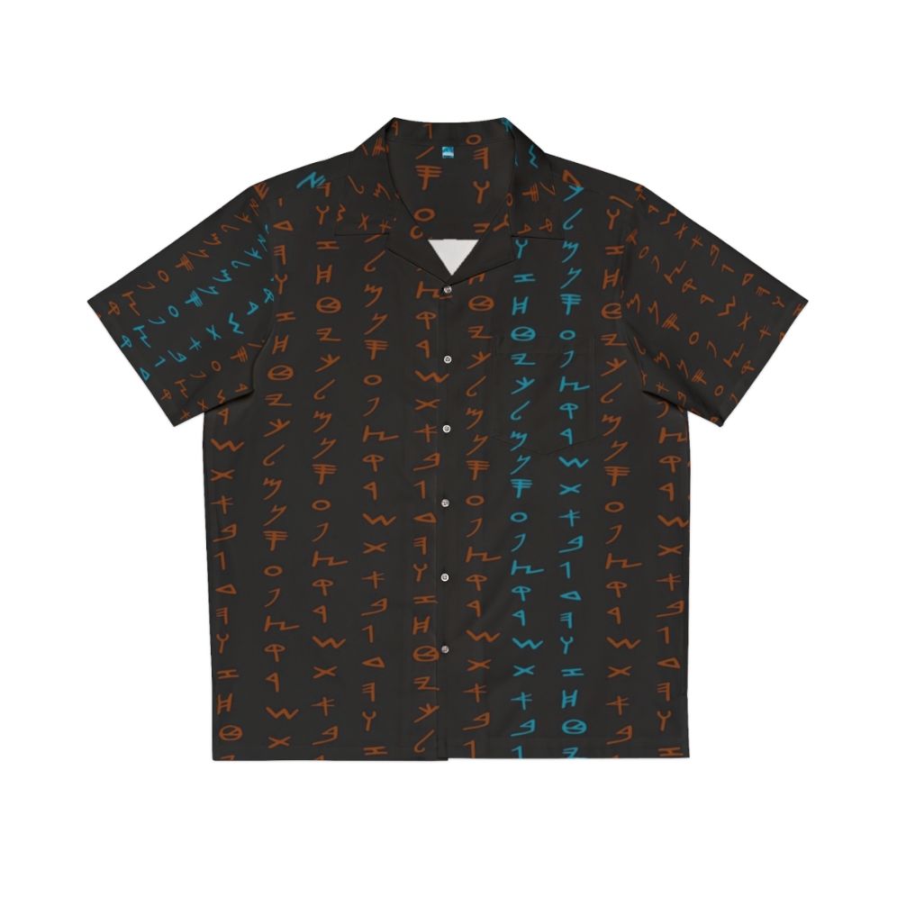 Paleo Hebrew Alephbet Hawaiian Shirt