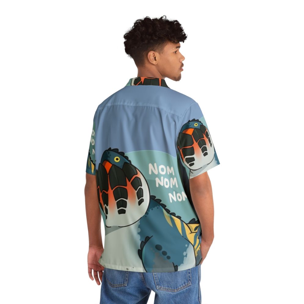 Dodogama Monster Hunter World Inspired Hawaiian Shirt - People Back