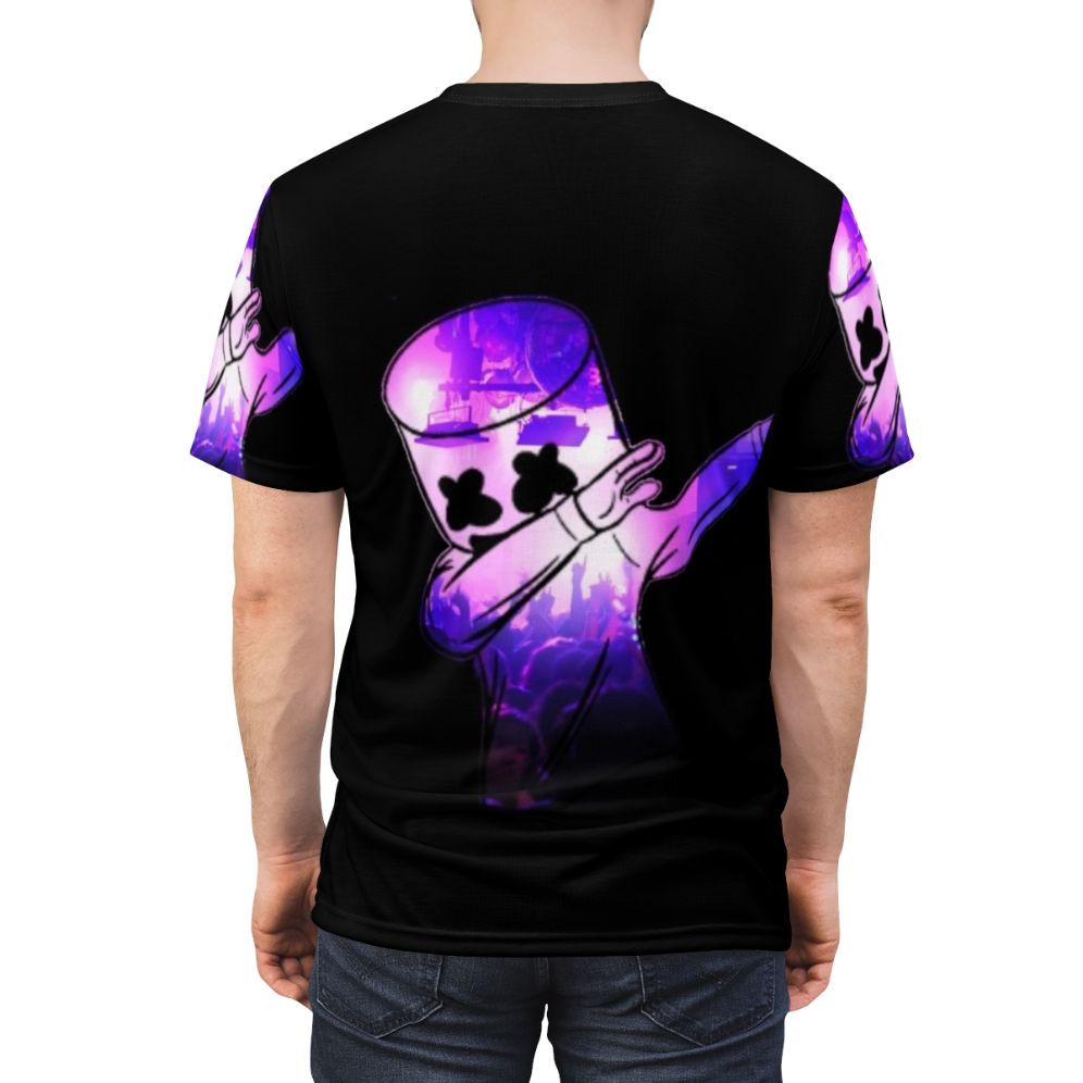 Marshmello-Inspired Electronic Music T-Shirt - men back