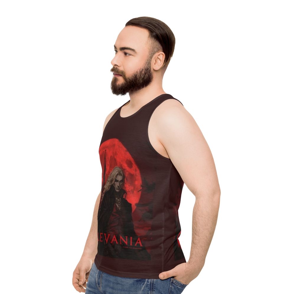 Castlevania Netflix Alucard Fan Art Tank Top - men side