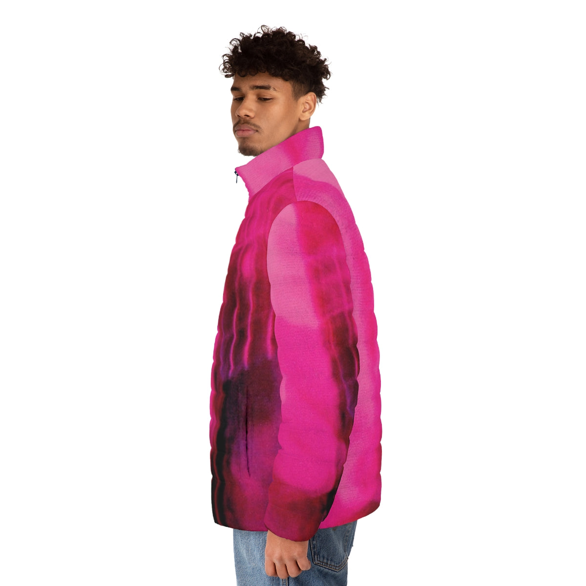 Loveless Puffer Jacket featuring iconic shoegaze inspired design - men side left