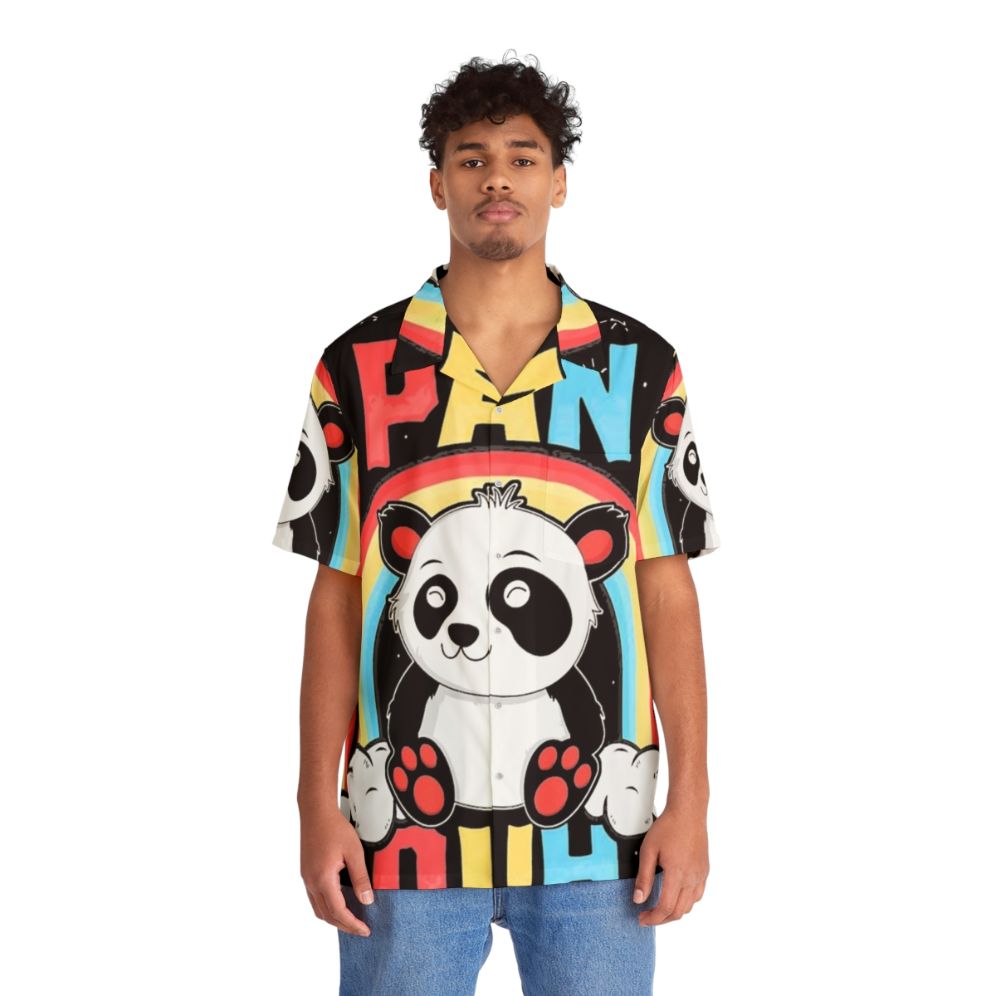 Panda Hawaiian LGBTQ Shirt - People Front