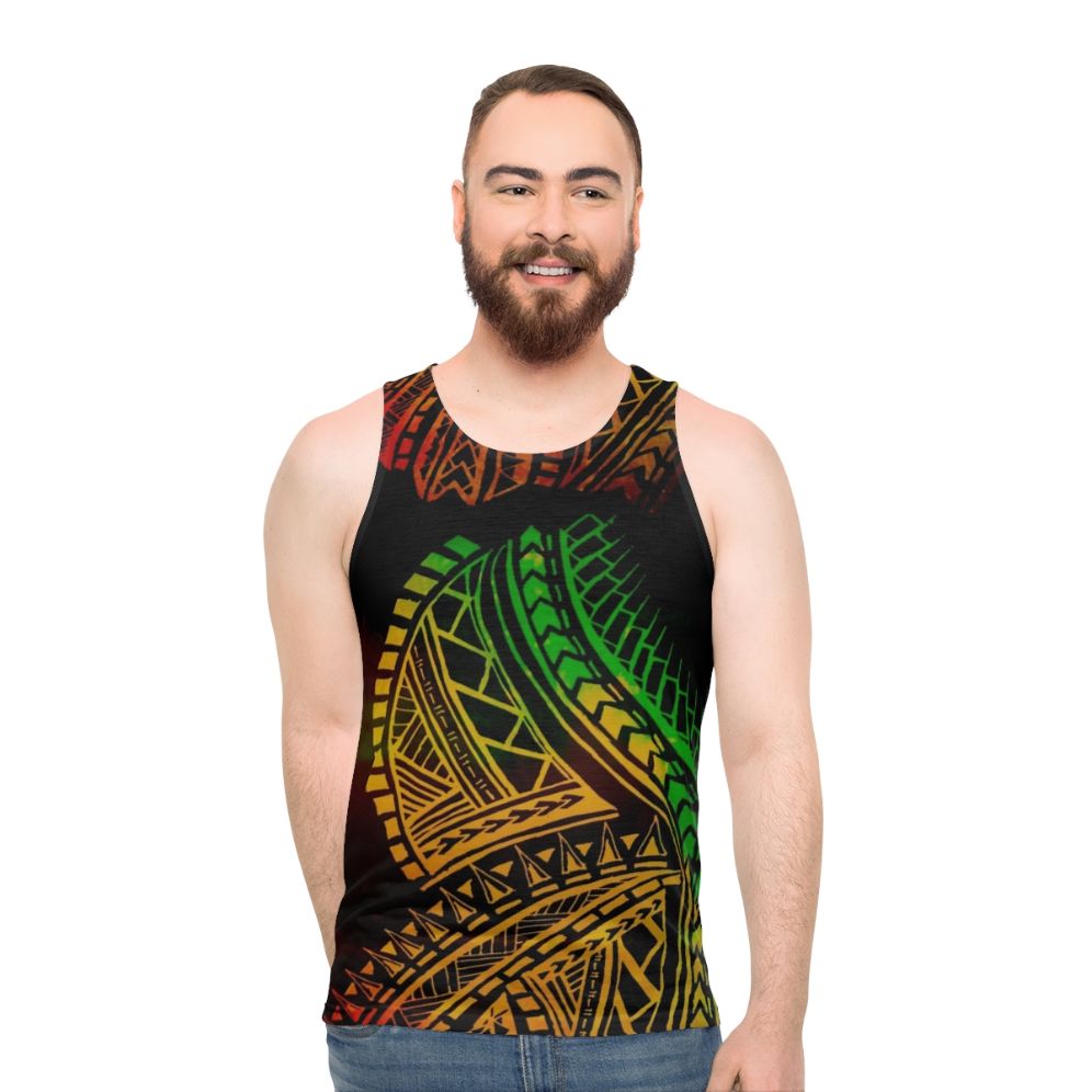 Polynesian Tribal Unisex Tank Top - men