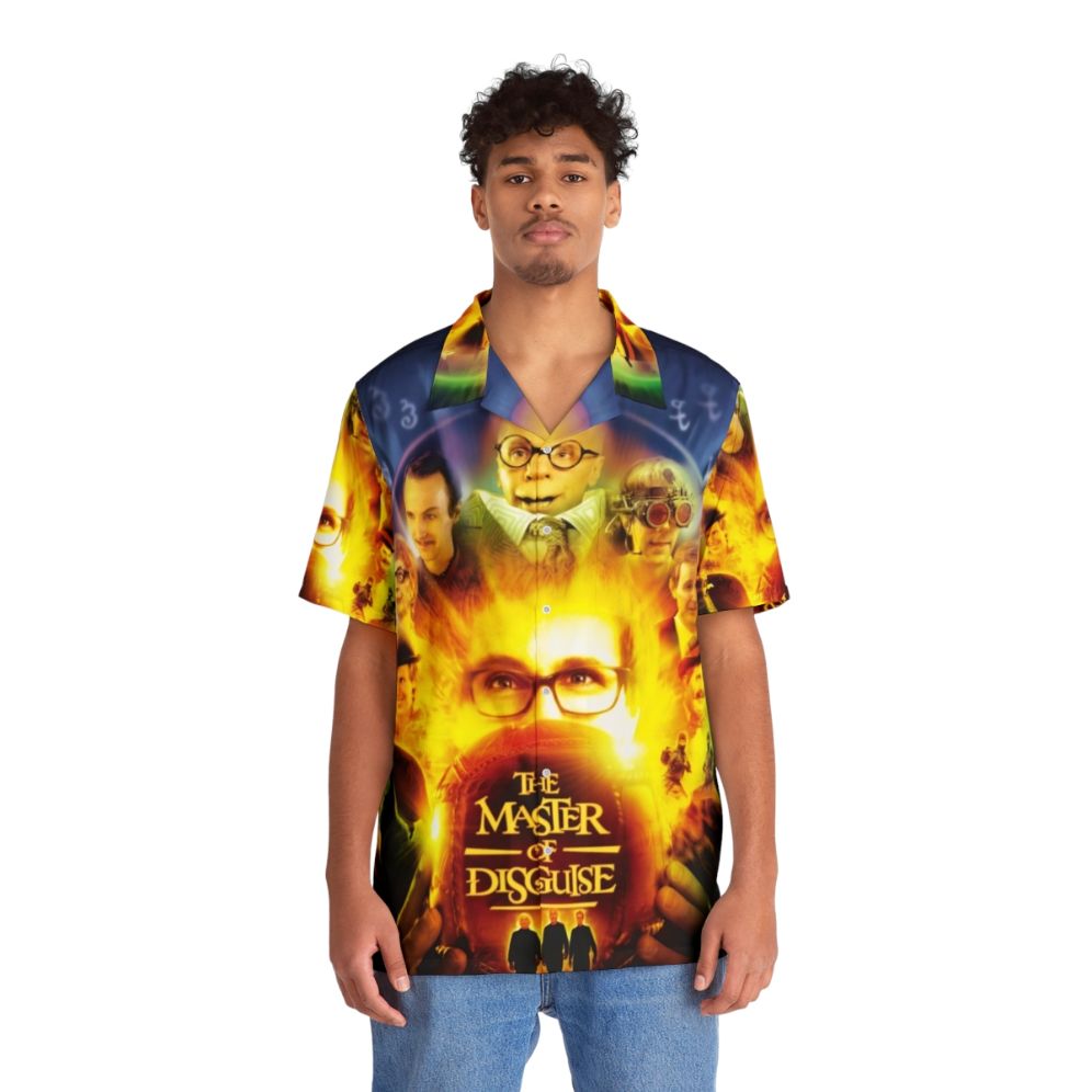 Retro Hawaiian shirt with Master of Disguise design - People Front