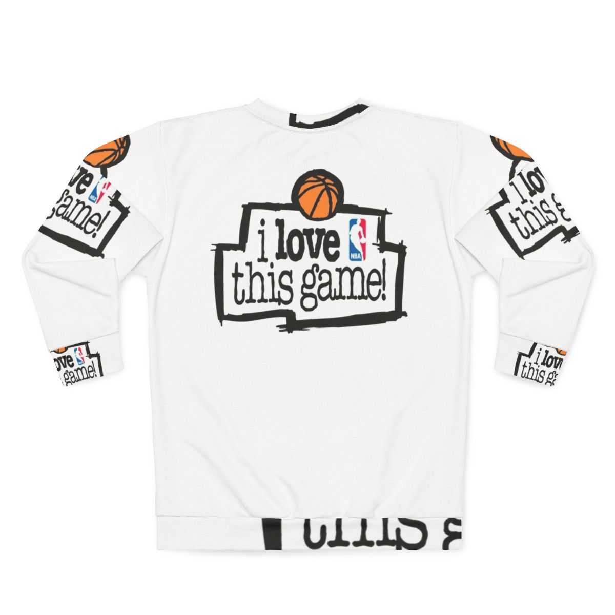 "I Love This Game" Sports Sweatshirt - Back