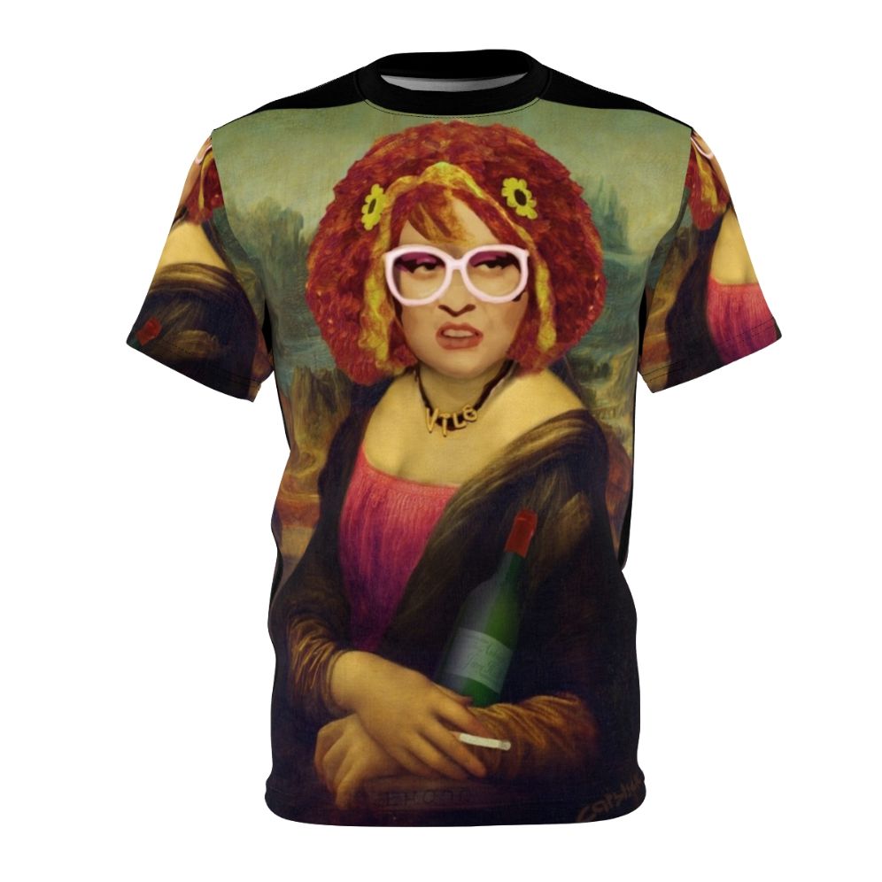 Moaner Linda inspired art-style graphic printed on a high-quality t-shirt