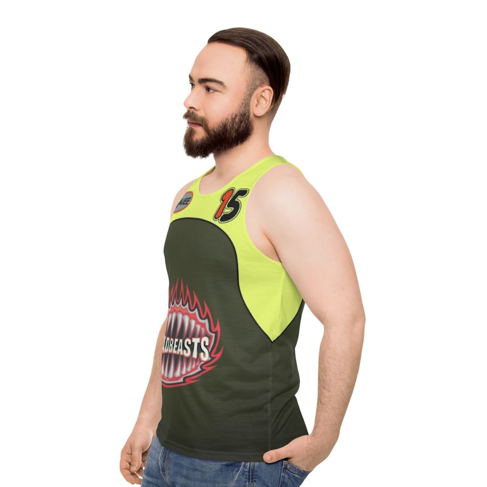 Hot Wheels Acceleracers Unisex Tank Top featuring Banjee Castillo - men side