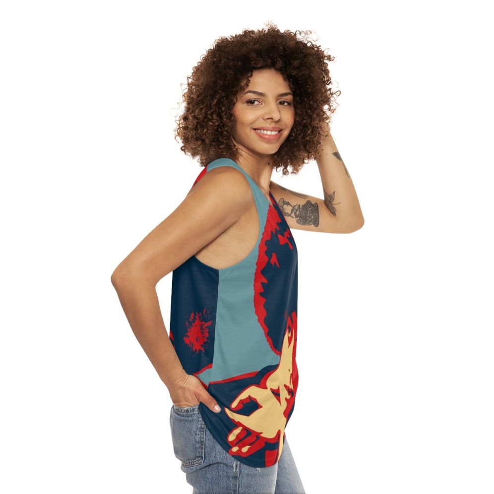 Angela Davis Unisex Tank Top - women side