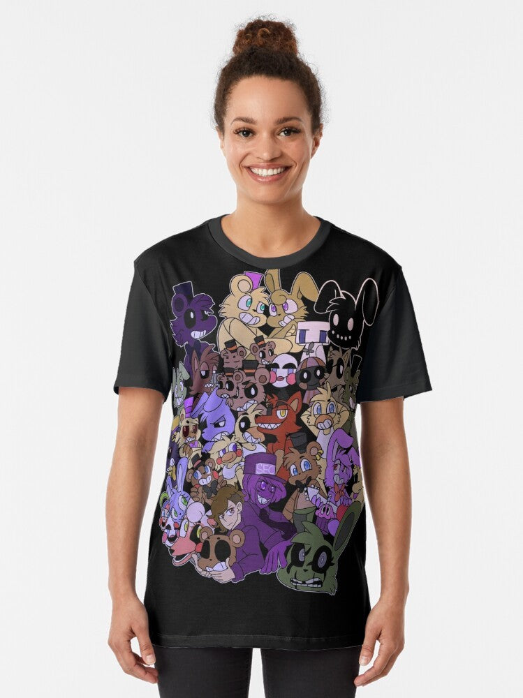 Five Nights at Freddy's FNAF Graphic T-Shirt - Women