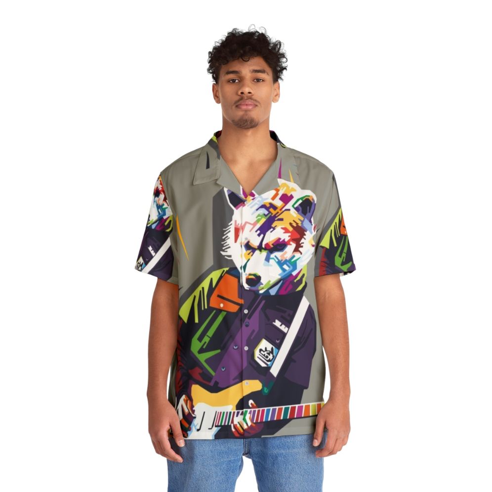 Man With a Mission Pop Art Hawaiian Shirt - People Front