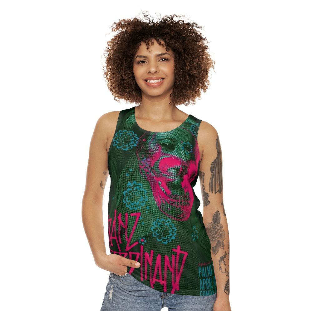 Unisex vintage Fonda Theatre music merchandise tank top - women