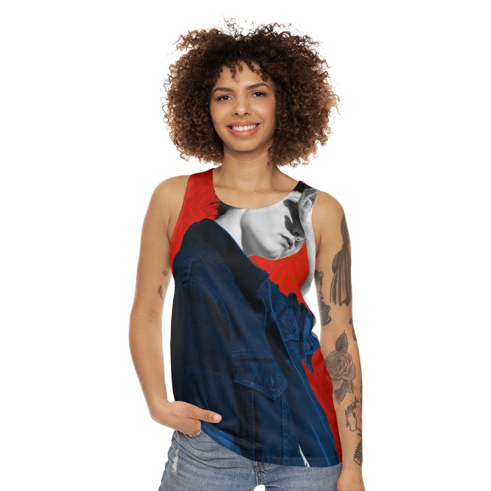 Rebel 1 Unisex Pop Art Portrait Tank Top - women