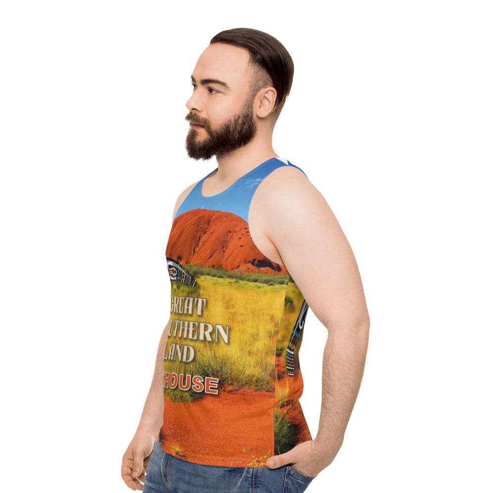 Unisex Tank Top featuring Great Southern Land Australian Band - men side