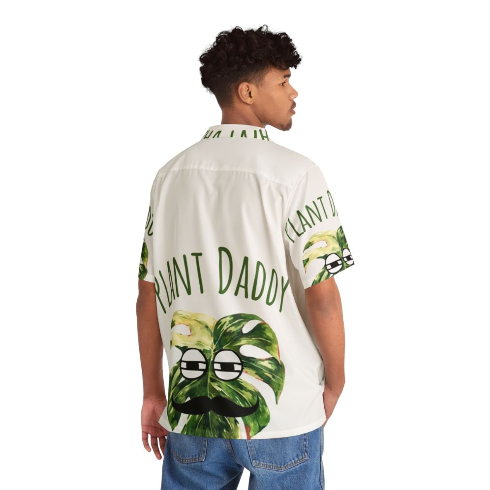 Best Plant Daddy Hawaiian Shirt featuring Monstera Variegata - People Back