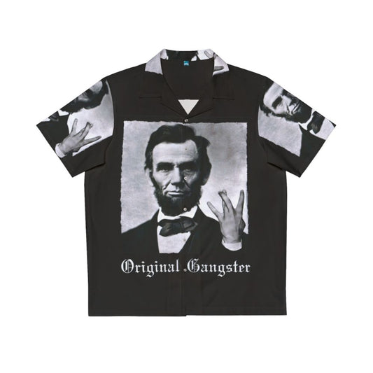 Vintage Abraham Lincoln Original Gangster Hawaiian Shirt