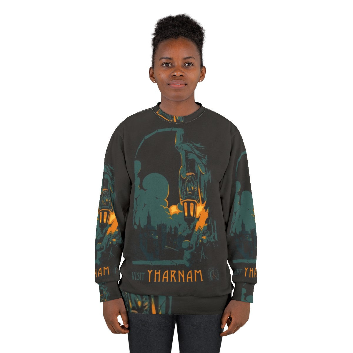 Bloodborne-inspired Yharnam adventure travel sweatshirt - women