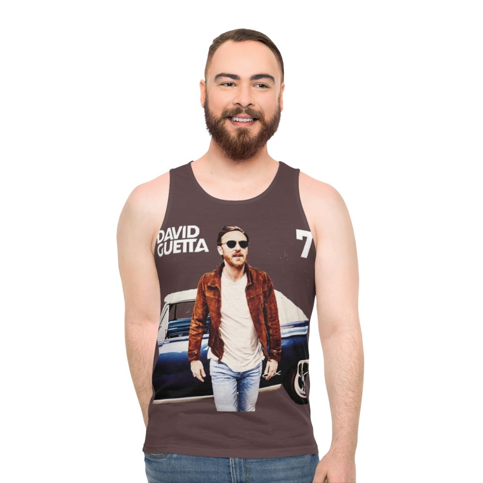 David Guetta Unisex Dance Music Tank Top - men