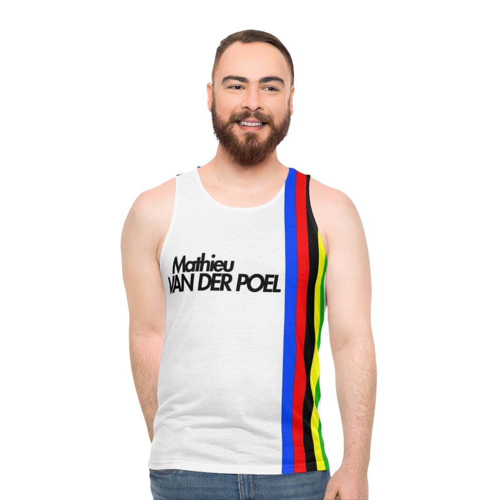 Mathieu Van Der Poel World Champion Unisex Cycling Tank Top - men