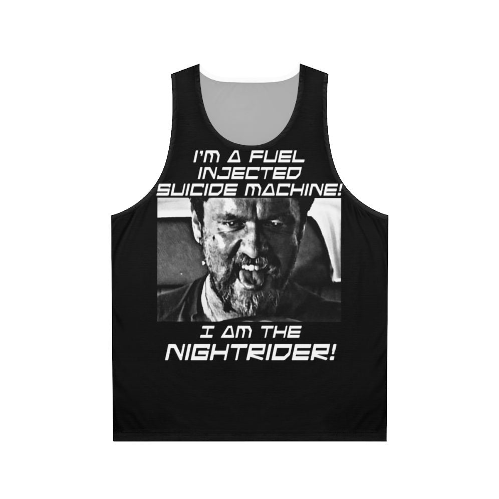 Unisex Nightrider tank top in post-apocalyptic fashion