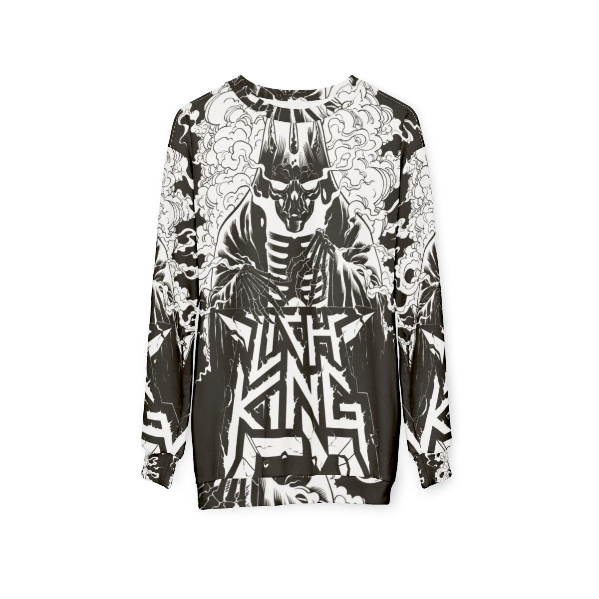 Lich King Nucleomancer Thrash Metal Sweatshirt - hanging