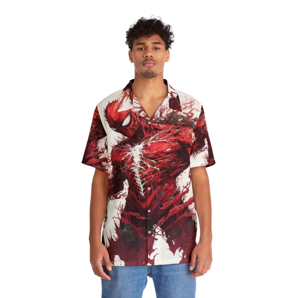 Carnage Hawaiian Shirt featuring a tropical digital art print - People Front