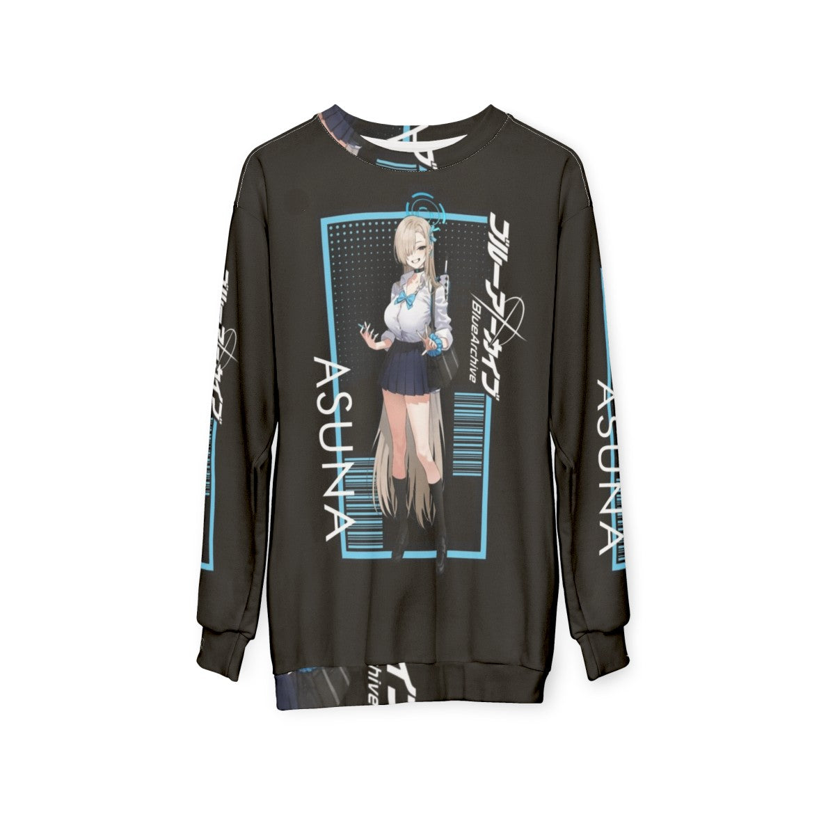 Blue Archive Asuna Character Portrait Sweatshirt - hanging