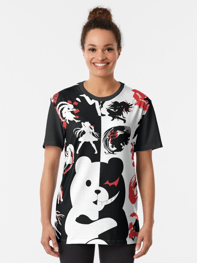 Monokuma despair graphic t-shirt for Danganronpa fans - Women