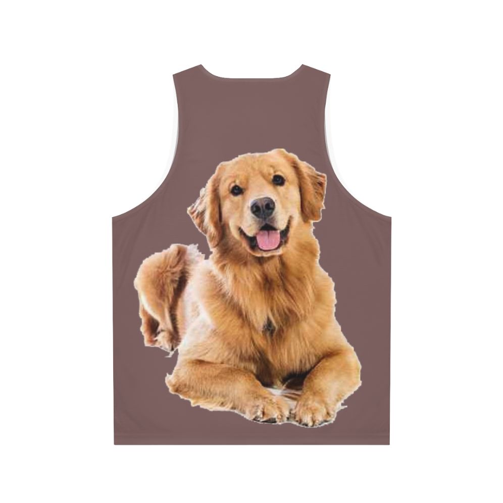 Golden Retriever Unisex Tank Top - Back