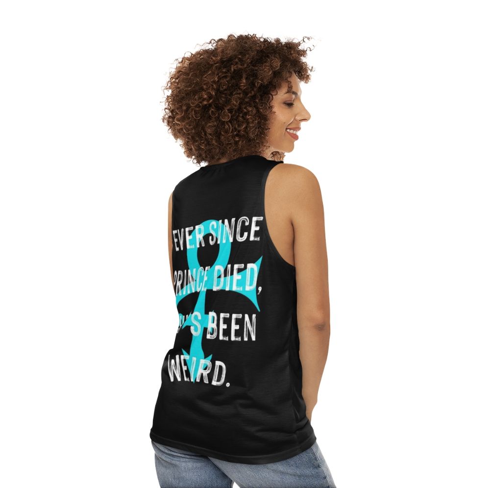 Artist Music Quote Unisex Tank Top - women back