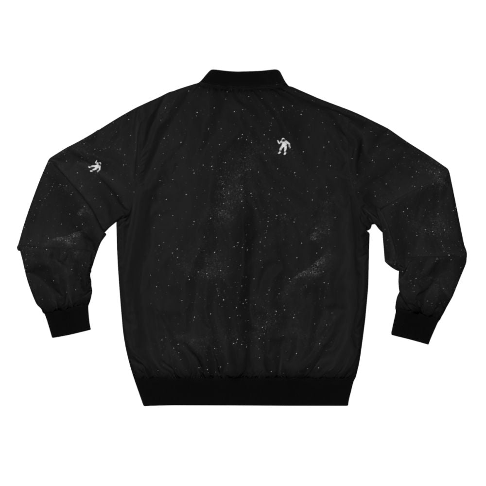 Cosmic Gravity Bomber Jacket with space-themed design - Back