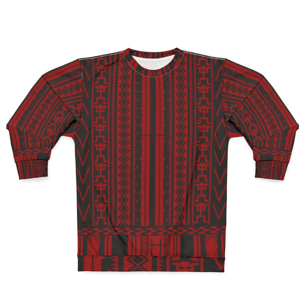 Ifugao Weave Sweatshirt with Tribal Patterns