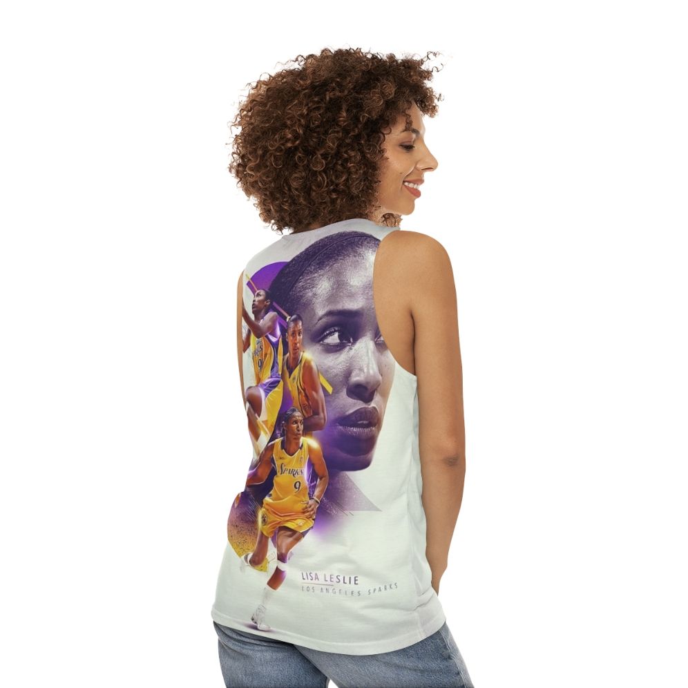 Lisa Leslie Unisex Basketball Tank Top - women back