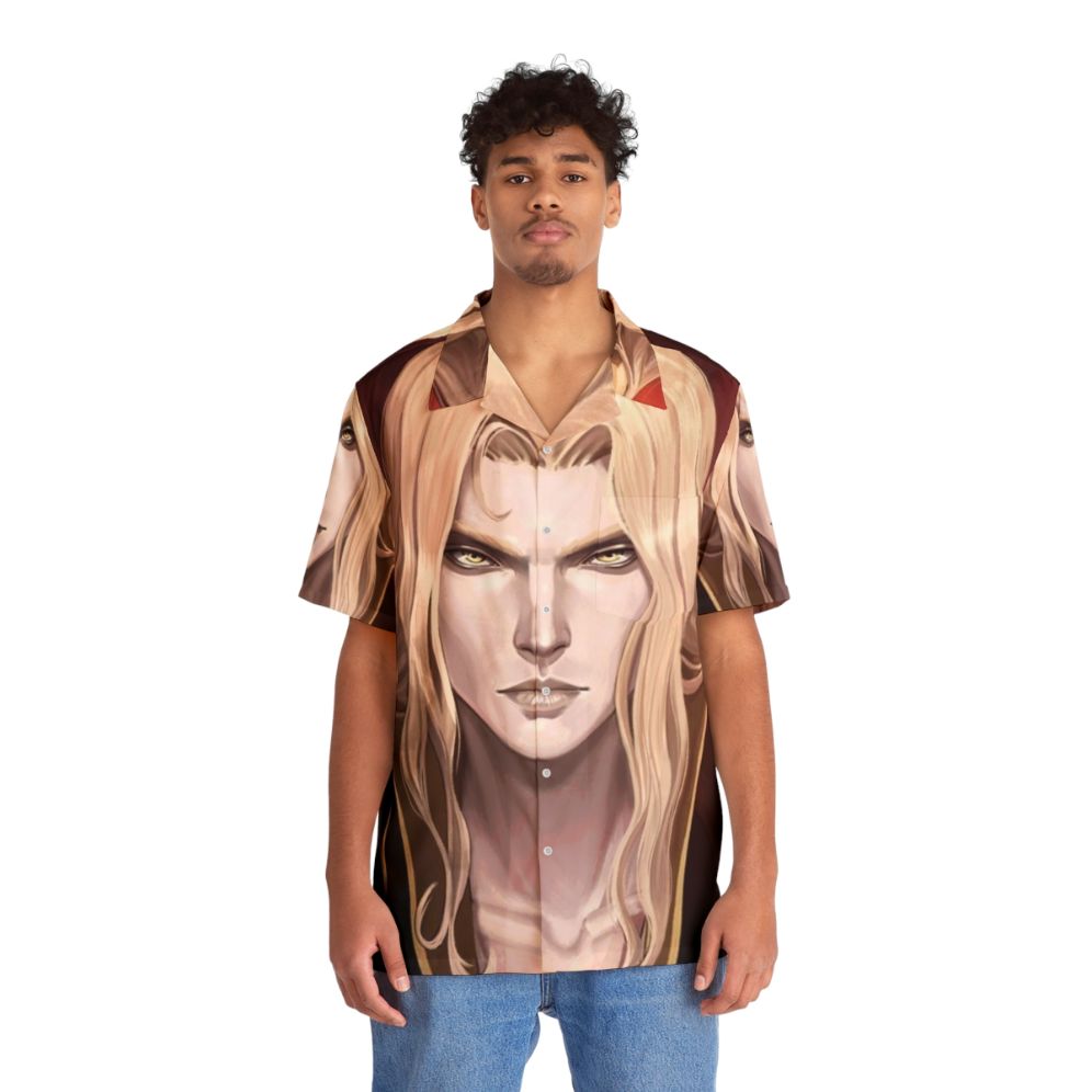 Alucard Castlevania Gothic Vampire Hawaiian Shirt - Lifestyle