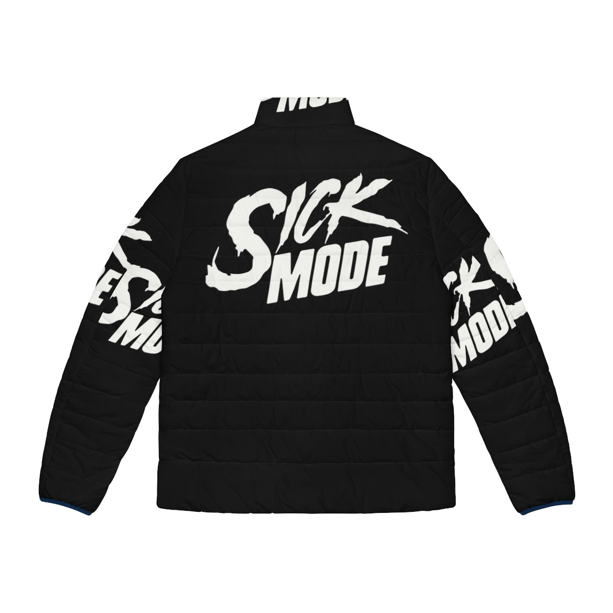 Sickmode Puffer Jacket - Stylish winter coat with hardstyle-inspired design - Back