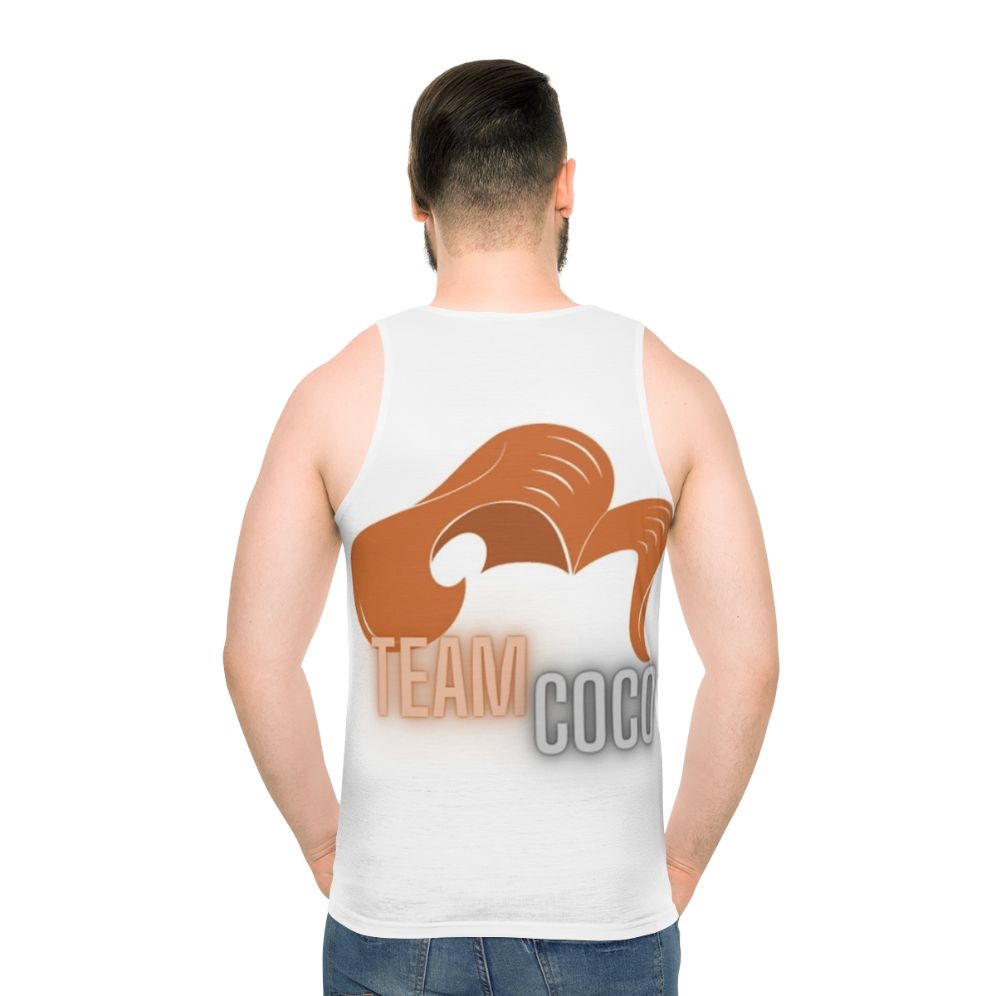 Conan O'Brien Team Coco Unisex Tank Top - men back