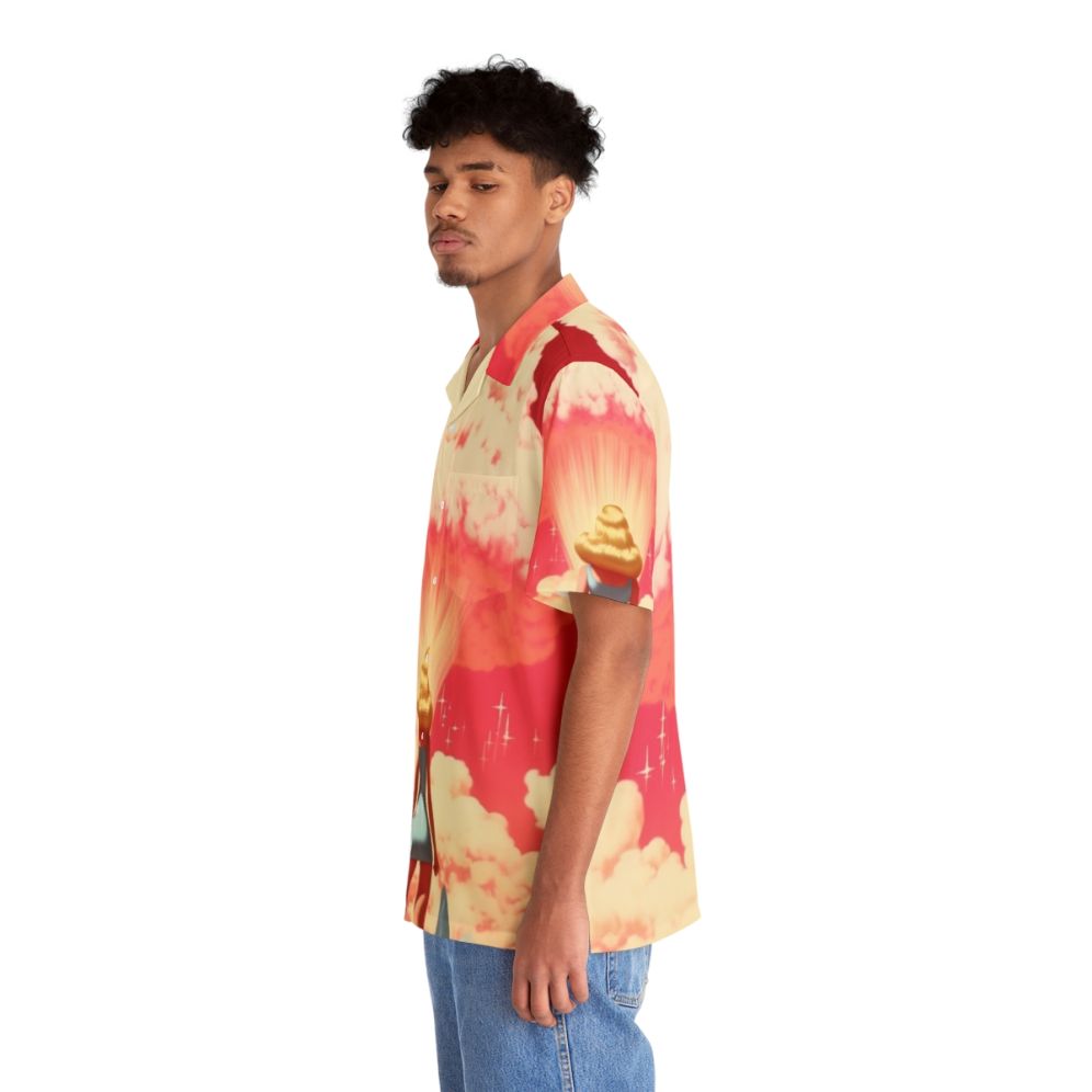 Barbenheimer 2023 Hawaiian Shirt with Retro Vintage Nuclear Explosion Design - People Left