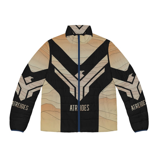 Dune Atreides Puffer Jacket featuring the iconic House Atreides crest