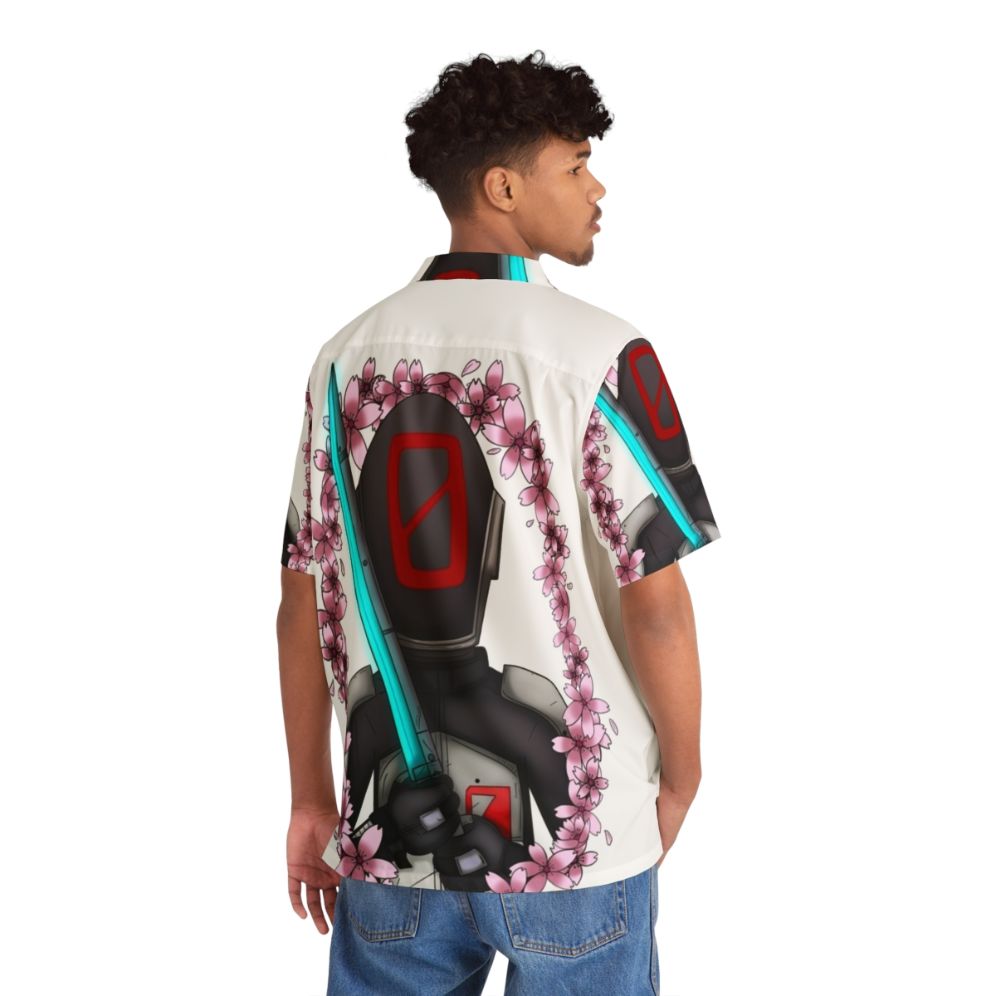 Borderlands Zer0 Cherry Blossom Hawaiian Shirt - People Back