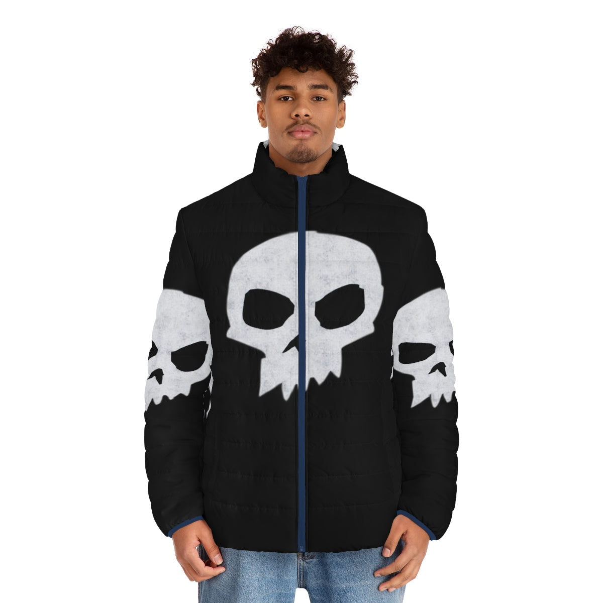 Sid's Puffer Jacket - Toy Story inspired winter outerwear with skull and punk design - men front