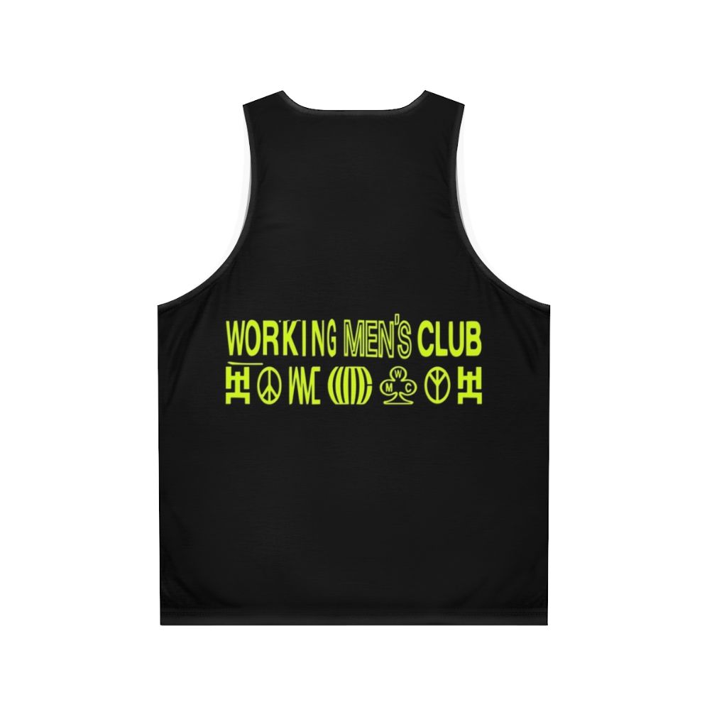 Indie Music Working Men's Club Unisex Tank Top - Back