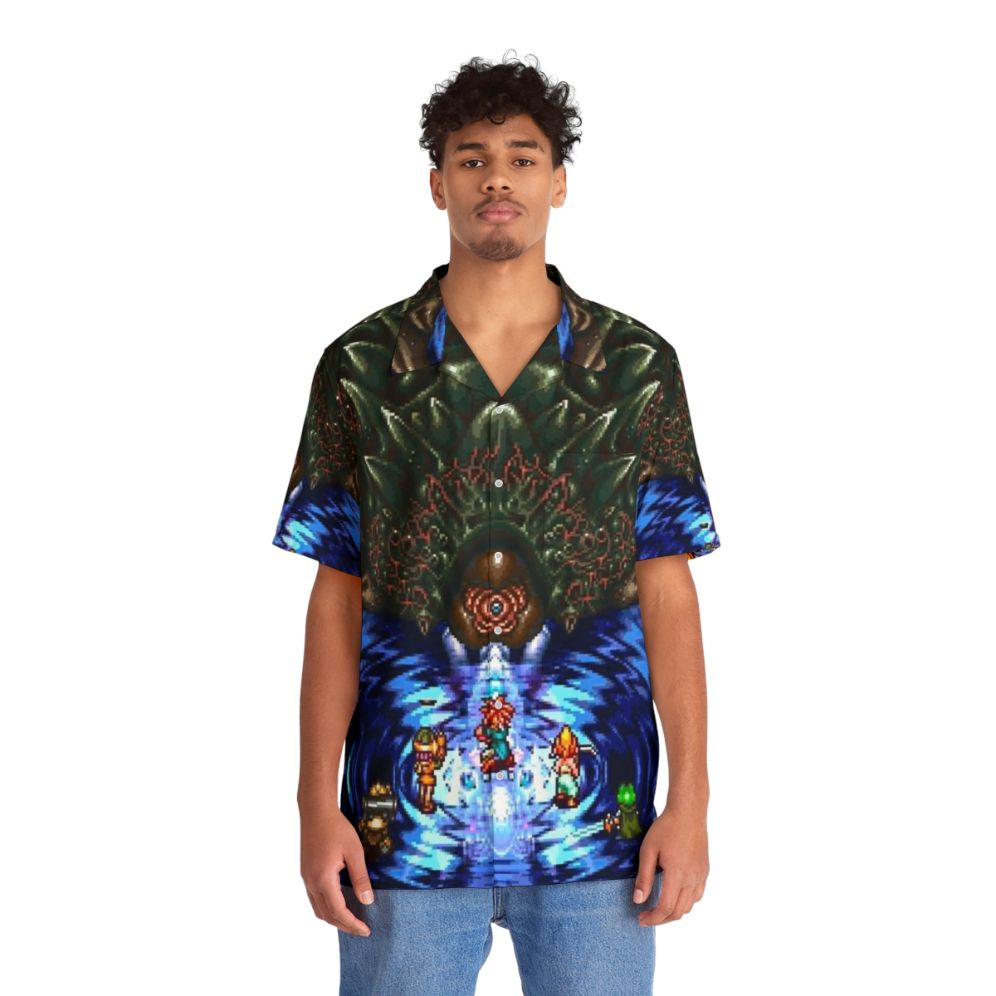 Chrono Trigger Lavos Battle Hawaiian Shirt - People Front