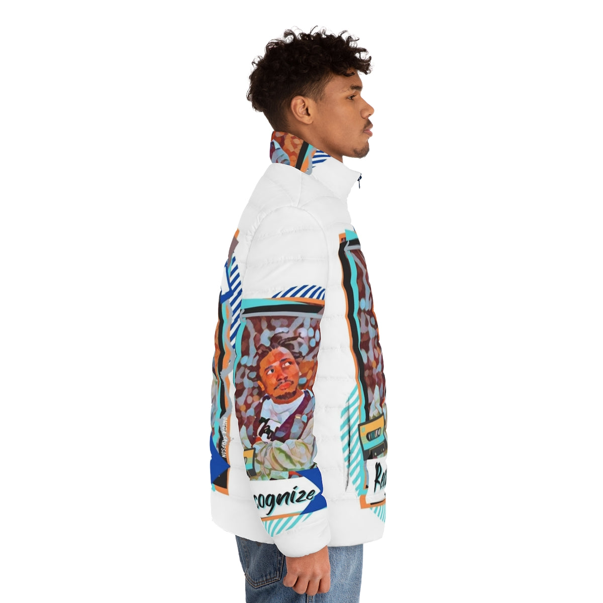 ODB Puffer Jacket Celebrating 90s Hip Hop and Black Culture - men side right